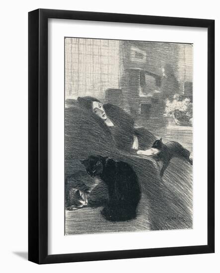 Quand Nous Serons Vieux from Chansons De Femmes, 1897, (1898)-Theophile Alexandre Steinlen-Framed Giclee Print