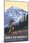 Quandary Peak - Breckenridge, Colorado - Mountain Hiker-Lantern Press-Mounted Art Print