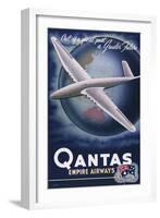 Quantas Empire Airways-null-Framed Giclee Print