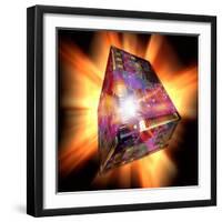 Quantum Computing, Conceptual Image-Victor De Schwanberg-Framed Premium Photographic Print