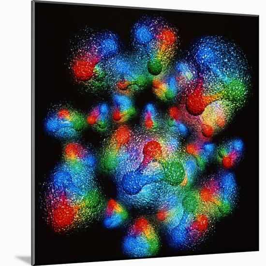 Quark Structure of Silicon Atom Nucleus-null-Mounted Premium Photographic Print