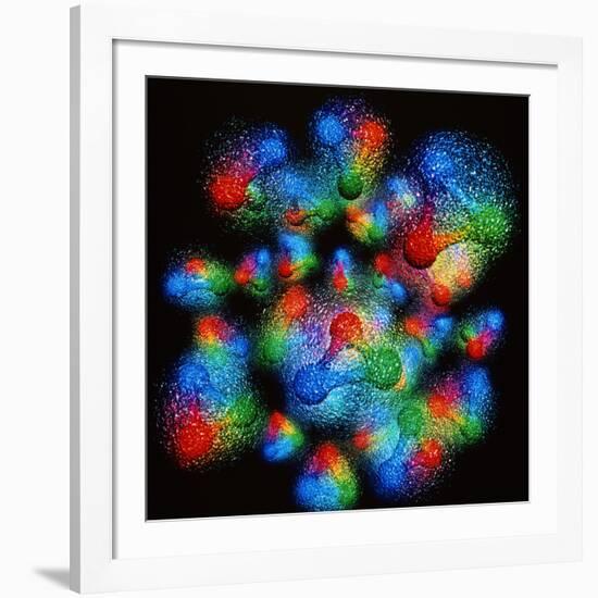 Quark Structure of Silicon Atom Nucleus-null-Framed Photographic Print