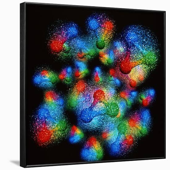 Quark Structure of Silicon Atom Nucleus-null-Framed Photographic Print