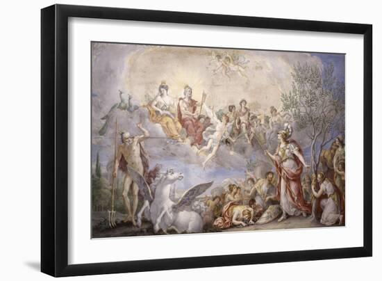 Quarrel Between Athena and Poseidon, 1787-Giambattista Mengardi-Framed Art Print