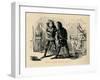 'Quarrel between Somerset and York',-John Leech-Framed Giclee Print