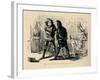 'Quarrel between Somerset and York',-John Leech-Framed Giclee Print