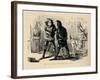 'Quarrel between Somerset and York',-John Leech-Framed Giclee Print