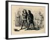 'Quarrel between Somerset and York',-John Leech-Framed Giclee Print