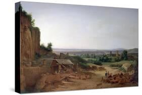 Quarry around Lyon, 1805-1856-Nicolas Victor Fonville-Stretched Canvas