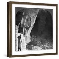 Quarry Chambers of Masara, Egypt, 1905-Underwood & Underwood-Framed Photographic Print