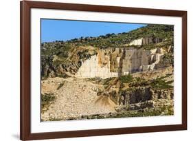 Quarry for Highly Prized Pearl Marble-Rob-Framed Photographic Print