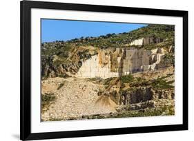 Quarry for Highly Prized Pearl Marble-Rob-Framed Photographic Print