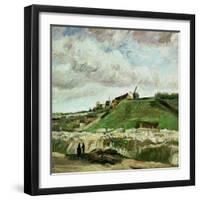 Quarry on Montmartre-Vincent van Gogh-Framed Giclee Print