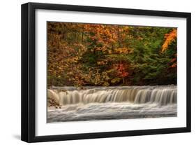 Quarry Rock Falls-Michael Shake-Framed Premium Photographic Print