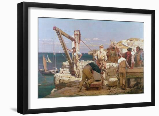 Quarrymen of Purbeck-Henry Tanworth Wells-Framed Giclee Print