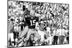 Quarterback Bart Starr of Green Bay Packers at Super Bowl I, Los Angeles, CA, January 15, 1967-Art Rickerby-Mounted Photographic Print