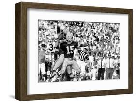 Quarterback Bart Starr of Green Bay Packers at Super Bowl I, Los Angeles, CA, January 15, 1967-Art Rickerby-Framed Photographic Print