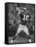 Quarterback for Vikings Francis Tarkenton No.10-Bill Eppridge-Framed Stretched Canvas