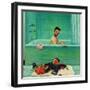 "Quarterback in the Tub", November 15, 1952-John Clymer-Framed Giclee Print