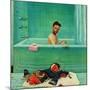 "Quarterback in the Tub", November 15, 1952-John Clymer-Mounted Giclee Print