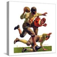 "Quarterback Pass,"October 12, 1935-Maurice Bower-Stretched Canvas