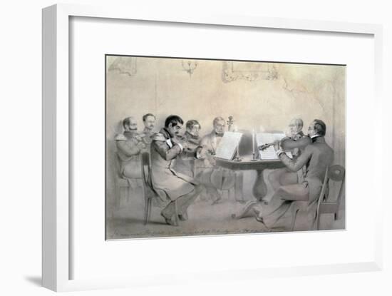 Quartet of the Composer Count A. F. Lvov, 1840-R. Rorbach-Framed Giclee Print