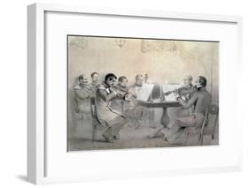 Quartet of the Composer Count A. F. Lvov, 1840-R. Rorbach-Framed Giclee Print