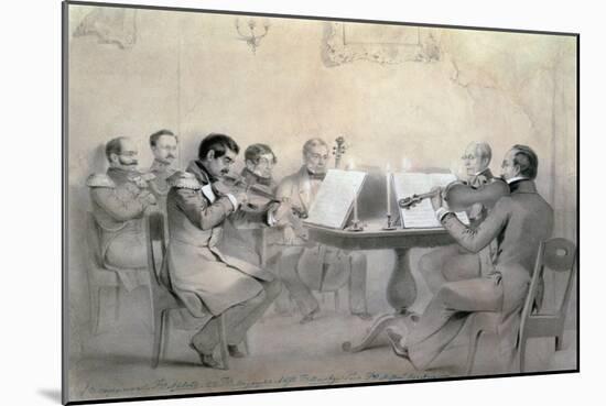 Quartet of the Composer Count A. F. Lvov, 1840-R. Rorbach-Mounted Giclee Print