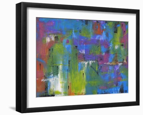 Quartiere colorato-Tebo Marzari-Framed Art Print