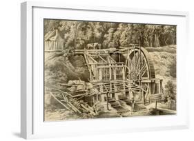 Quartz Crushing Mill, Australia, 1879-McFarlane and Erskine-Framed Giclee Print