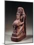 Quartzite Statue of Senmut with Rope Used by Land Surveyors-null-Mounted Giclee Print