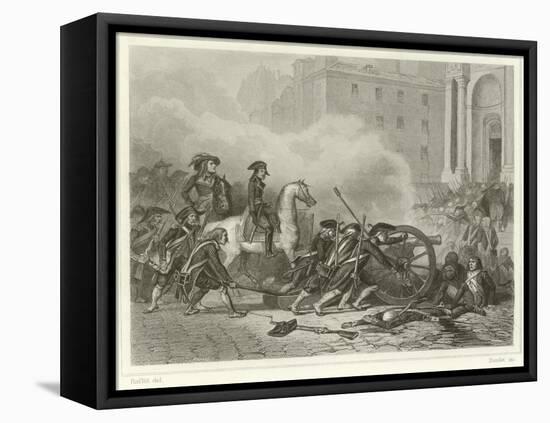 Quashing a Royalist Insurrection-Denis Auguste Marie Raffet-Framed Stretched Canvas