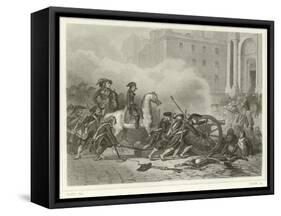 Quashing a Royalist Insurrection-Denis Auguste Marie Raffet-Framed Stretched Canvas