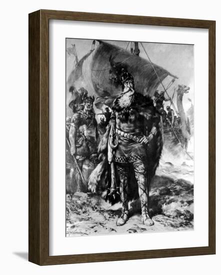 Quasi Historical Rurik the Oarsman, a Varangian Prince, aka a Viking, and Reputed Founder of Russia-null-Framed Photographic Print