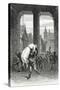 Quasimodo Saves Esmeralda from Execution - Illustration from Notre Dame De Paris, 19th Century-Charles Alexandre Lesueur-Stretched Canvas