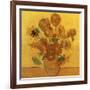 Quatorze tournesols dans un vase (Détail)-Vincent van Gogh-Framed Art Print