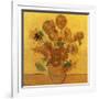 Quatorze tournesols dans un vase (Détail)-Vincent van Gogh-Framed Art Print