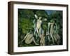 Quatre baigneuses-four bathers, 1888-90 Canvas, 72 x 92 cm N. R. 667.-Paul Cezanne-Framed Giclee Print