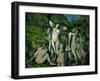 Quatre baigneuses-four bathers, 1888-90 Canvas, 72 x 92 cm N. R. 667.-Paul Cezanne-Framed Giclee Print