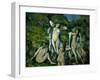 Quatre baigneuses-four bathers, 1888-90 Canvas, 72 x 92 cm N. R. 667.-Paul Cezanne-Framed Giclee Print
