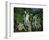 Quatre baigneuses-four bathers, 1888-90 Canvas, 72 x 92 cm N. R. 667.-Paul Cezanne-Framed Giclee Print