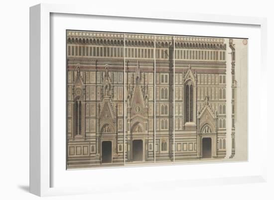 Quatre élévations (détails des fenêtres et des piles) et un profil de la ca-Eugène Viollet-le-Duc-Framed Giclee Print