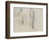 Quatre études d'après un écorché-Gustave Moreau-Framed Giclee Print