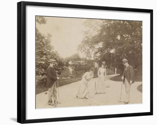 Quatre joueurs de croquet, à Sèvres-Alexandre-Gustave Eiffel-Framed Giclee Print