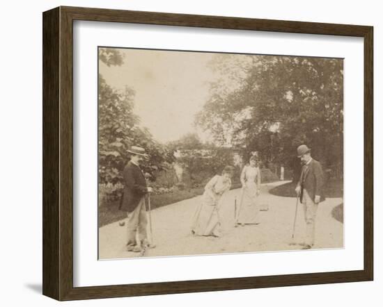 Quatre joueurs de croquet, à Sèvres-Alexandre-Gustave Eiffel-Framed Giclee Print
