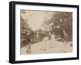 Quatre joueurs de croquet, à Sèvres-Alexandre-Gustave Eiffel-Framed Giclee Print