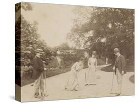 Quatre joueurs de croquet, à Sèvres-Alexandre-Gustave Eiffel-Stretched Canvas