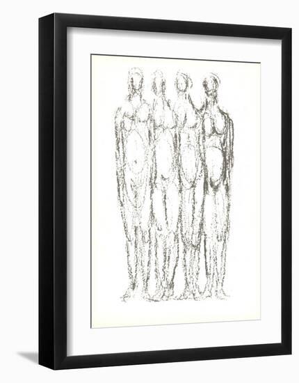 Quatre Personnages-Rodolphe Raoul Ubac-Framed Premium Edition