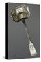 Quatrefoil-Shaped Silver Sugar Dusting Spoon, Minerva Hallmark, France, Late 19th Century-null-Stretched Canvas