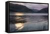 Quatro Lagunas (Four Lakes) in Evening Light in the Andes, Peru, South America-Peter Groenendijk-Framed Stretched Canvas
